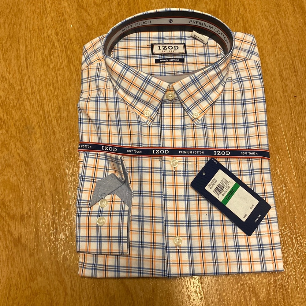 Brand New Izod LS Button Down Shirt